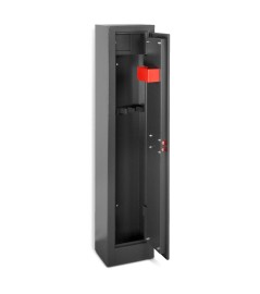 Armoire à fusils 315X205X1380mm avec coffre intérieur - 5 fusils