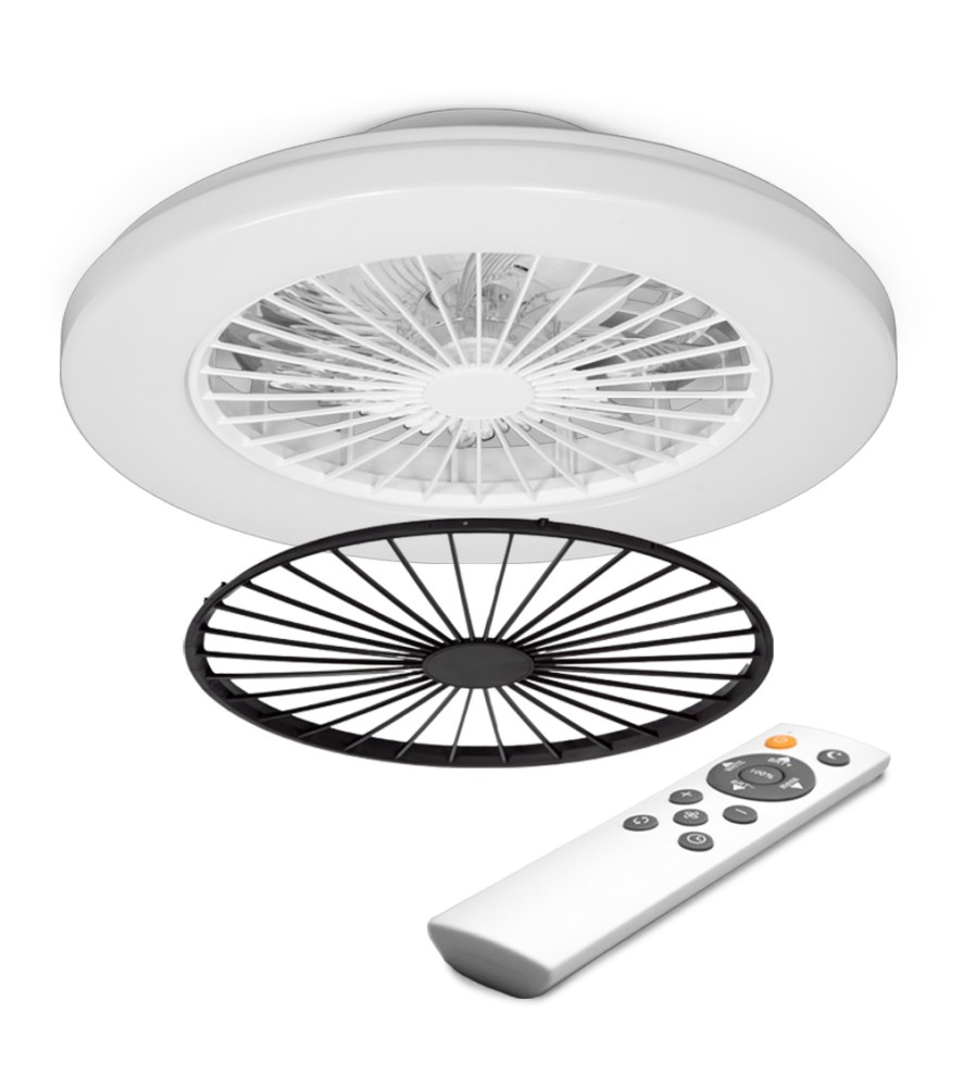 PLAFONDVENTILATOR MET VERLICHTING + AFSTANDSBEDIENING