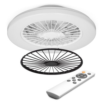 PLAFONDVENTILATOR MET VERLICHTING + AFSTANDSBEDIENING