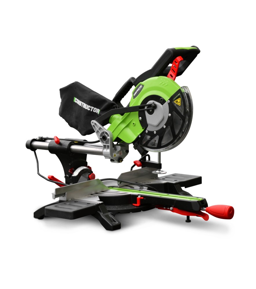 Scie onglets radiale 1800w-210mmavec laser et double inclinaison