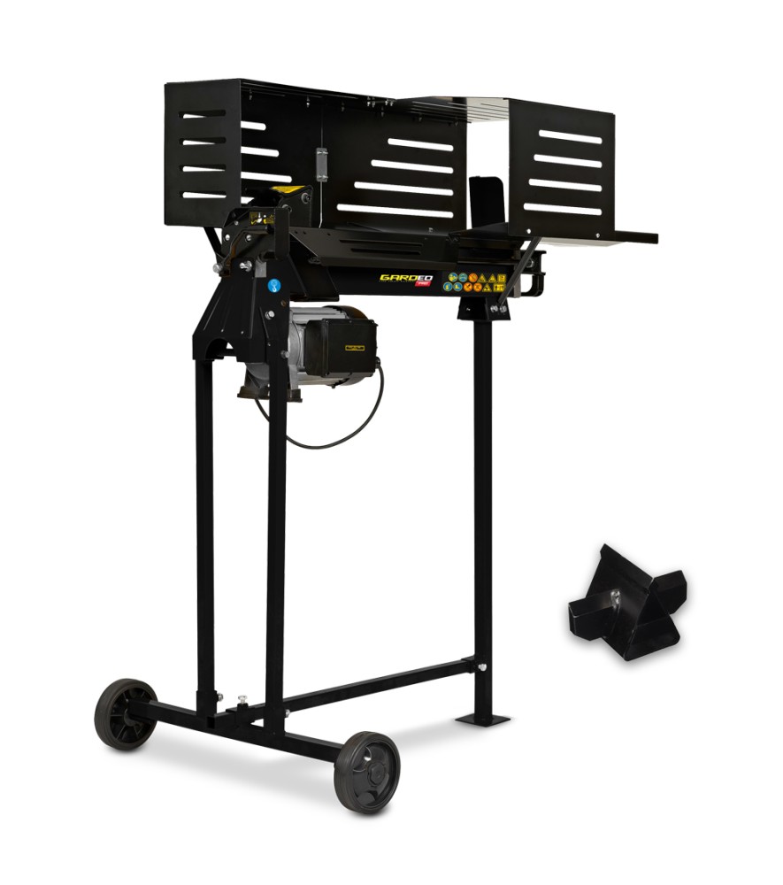 Horizontale houtkliever 2200 W – 6 ton op poten.