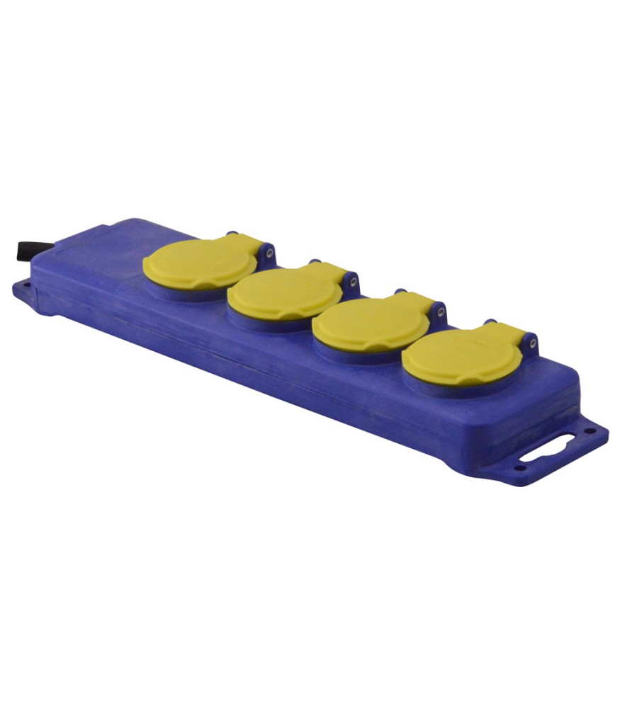 BLOC 4 PRISES ETANCHE - 3X1.5MM²