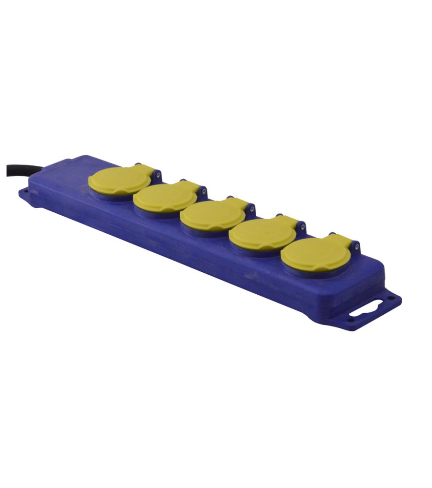 BLOC 5 PRISES ETANCHE - 3X1.5MM²