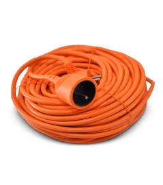 VERLENGSNOEREN 25M-3G*1.5MM2-ORANJE