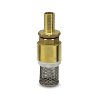 CLAPET DE PIED - CREPINE 1" LAITON