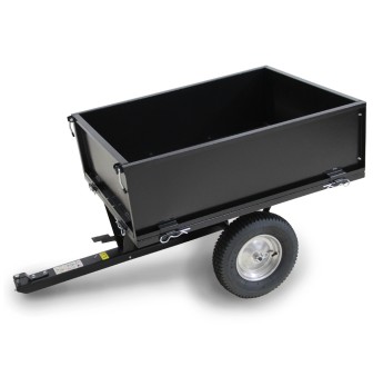 Aanhangwagen voor tractormaaier met kiepbak - max. belasting 225kg.