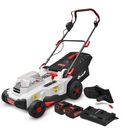 Tondeuse rechargeable 40V (2x20V)  4Ah - 37 cm avec chargeur double 
