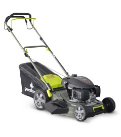 Tondeuse thermique tractée 167CC avec moteur Honda, mulching et éjection latérale  