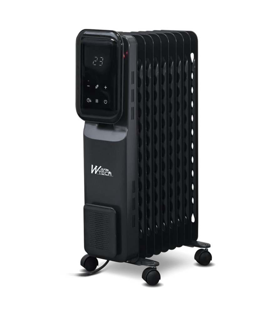 2000W 9-element oliebadradiator met Led-scherm