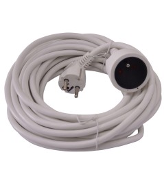 VERLENGSNOEREN 10M-3G*1.5MM2-WIT