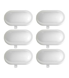 Set van 6 led-patrijspoorten 6W – 480 lumen – IP65