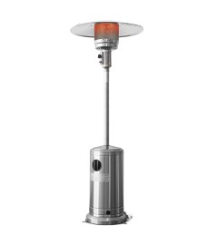 Chauffage de terrasse au gaz 13Kw en inox avec roues