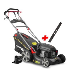 144.3cc - 46cm zelfrijdende benzinemaaier met 2 messen + mulchsysteem