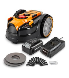 Robot tondeuse autonome 24V – 8Ah sans fil périmétrique – Le robot le plus simple du marché