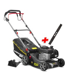 Tondeuse thermique autotractée avec moteur Briggs and Stratton125cc - 42cm livrée avec 2 lames + mulching