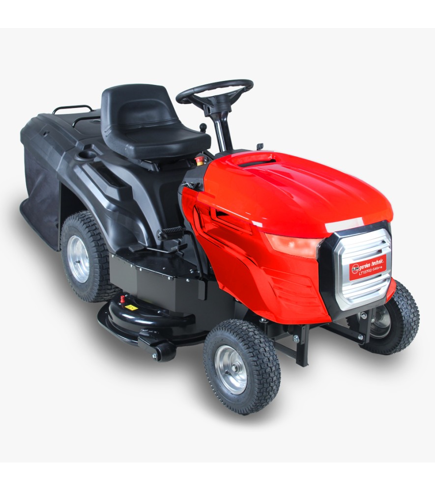 Tracteur tondeuse 546cc - largeur de coupe 107cm - 5 vitesses avant et 1 arrière