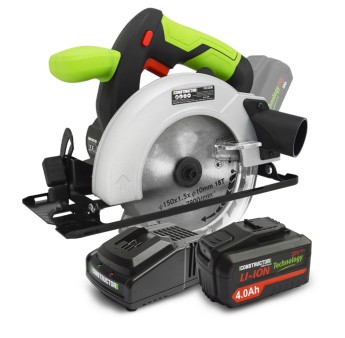 Scie circulaire max 20V + batterie 4Ah + chargeur - Lame 150mm 18 dents