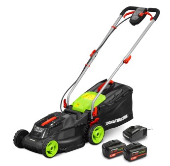 Tondeuse rechargeable 40V (2x20V) 34 cm avec 2 batteries 4Ah et chargeur