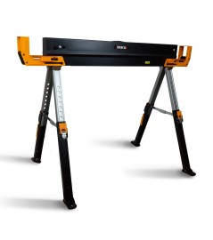 Tréteau d’atelier métallique pliable et téléscopique – Charge max 590kg