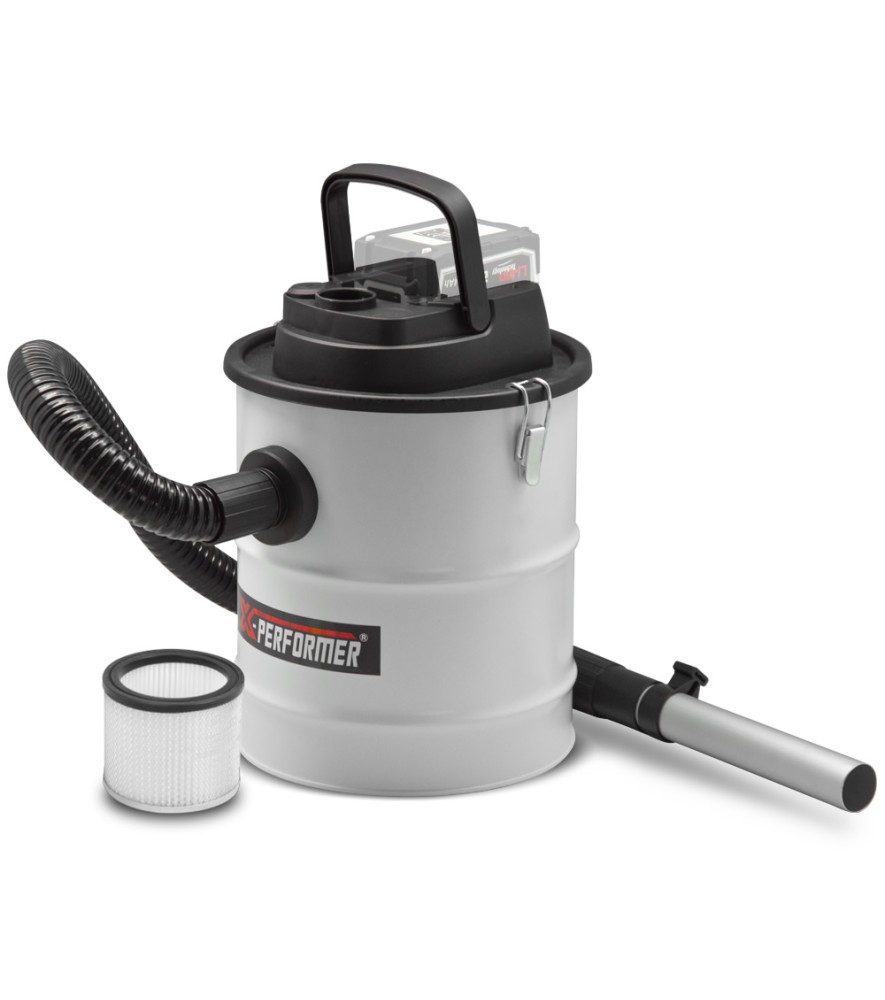 Vide cendres rechargeable 20V livré sans batterie Cuve 12L