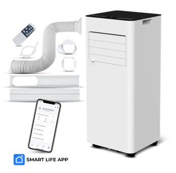 Climatiseur mobile 9000BTU - 2.6KW avec télécommande et fonction Wifi 