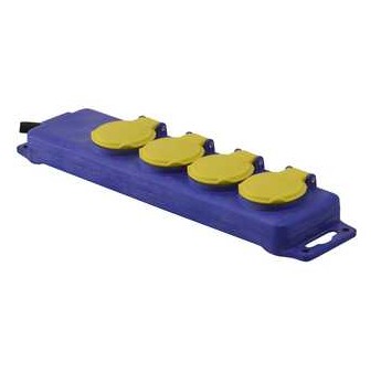 BLOC 4 PRISES ETANCHE - 3X1.5MM²