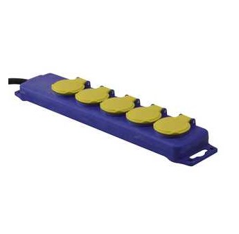 BLOC 5 PRISES ETANCHE - 3X1.5MM²
