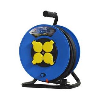 ENROULEUR 4 PRISES-H07RN-3G1.5MM²-25M