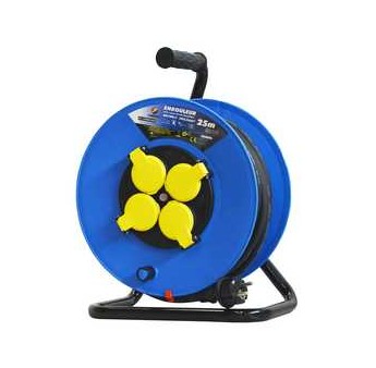 ENROULEUR 4 PRISES-H07RN-3G2.5MM²-25M