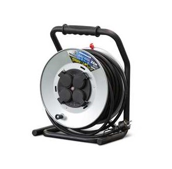 ENROULEUR GALVANISE 25M - HO7 - 3X2.5