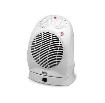 Radiateur soufflant 2000W oscillant avec thermostat