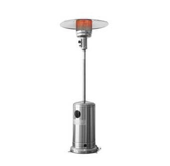Chauffage de terrasse au gaz 13Kw en inox avec roues