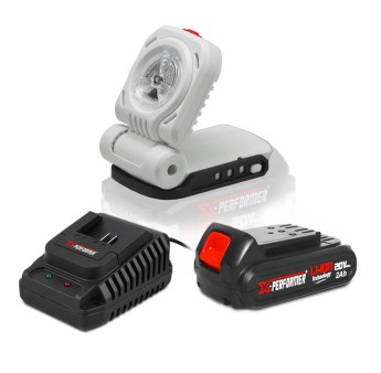 20V max bouwlamp met 2Ah batterij - X PERFORMER