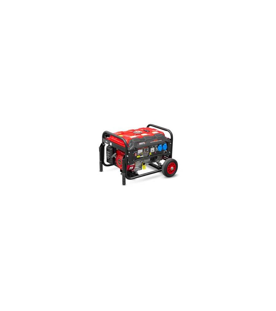 Max 3000W generator met wielen - 2 stopcontacten - AVR - Benzine - Steen