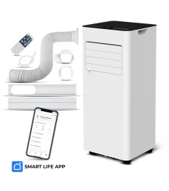 Mobiele airconditioner 9000BTU 2,6KW met afstandsbediening en Wifi-functie
