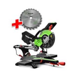 Scie onglets radiale 1800w-210mmavec laser et double inclinaison - Constructor