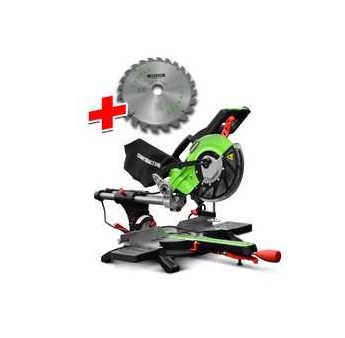 Radiale verstekzaag 1800w-210mm met laser en dubbele kanteling - Constructor