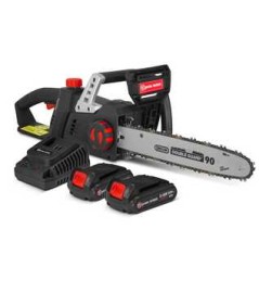 Tronçonneuse rechargeable 40V (2x20V) - Guide et chaîne Oregon - Livrée avec 2 batteries et chargeur